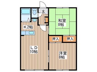 シティハウス１５の物件間取画像